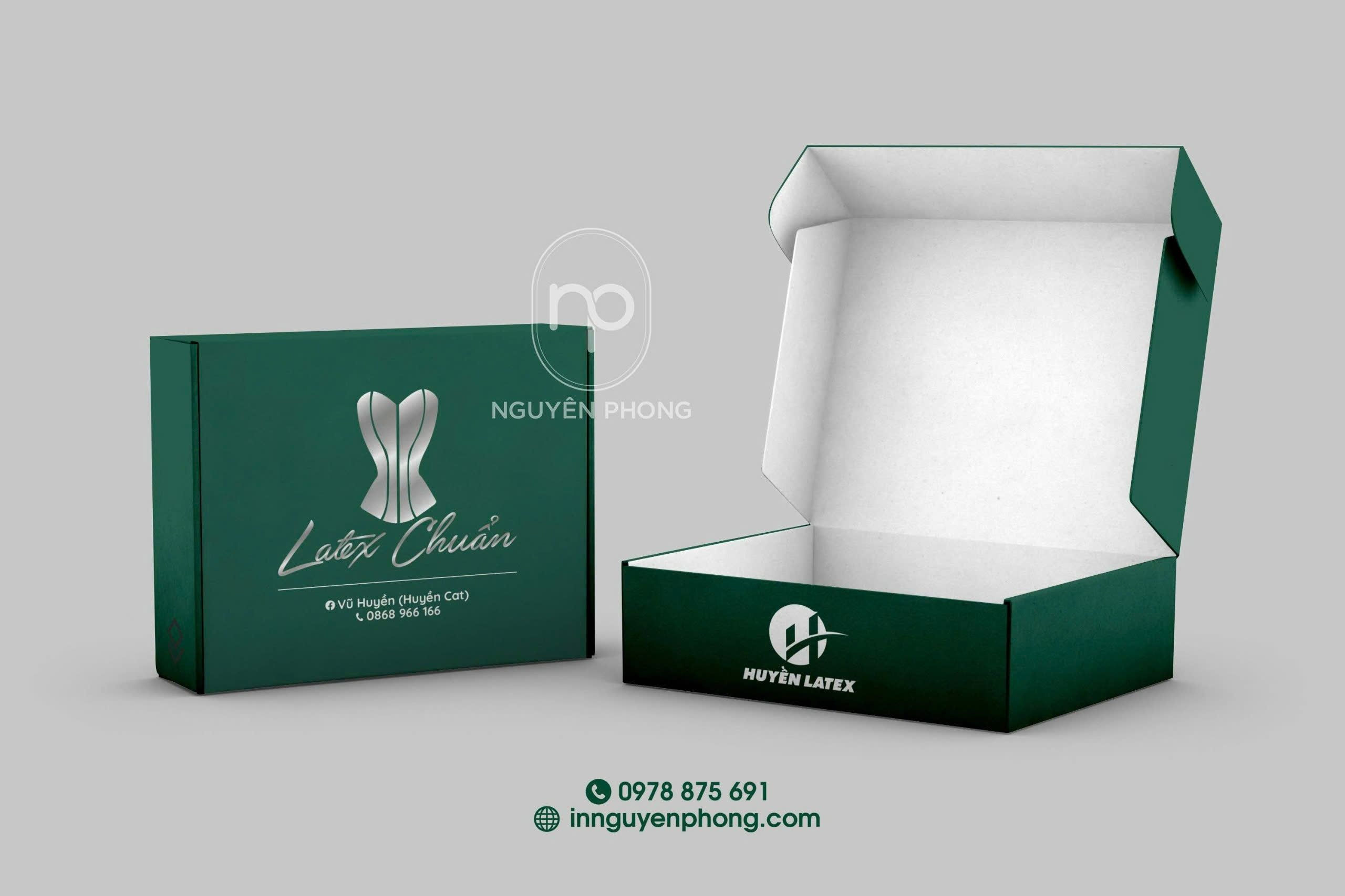 Một sản phẩm hộp sóng bồi giấy duplex